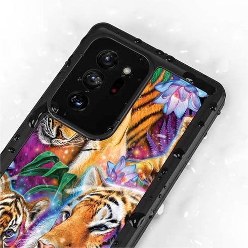 Daydream Galaxy Tigers by Sheena Pike Galaxy Note20 Ultra 5G Waterproof Case