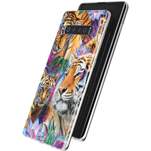 Daydream Galaxy Tigers by Sheena Pike Galaxy S10 Plus Skin