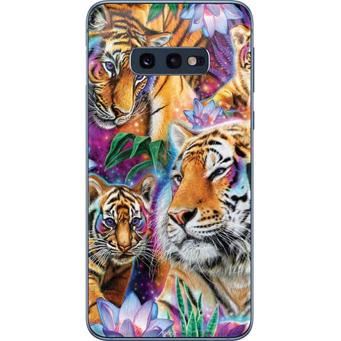 Daydream Galaxy Tigers by Sheena Pike Galaxy S10e Skin