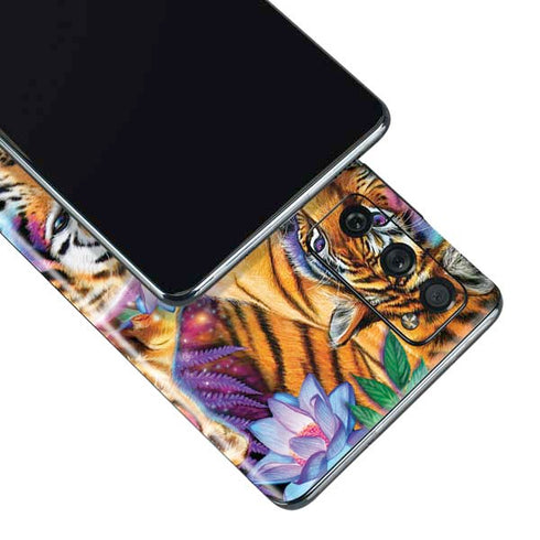 Daydream Galaxy Tigers by Sheena Pike Galaxy S20 Fan Edition Skin