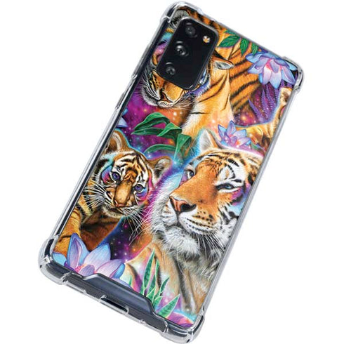 Daydream Galaxy Tigers by Sheena Pike Galaxy S20 FE Clear Case