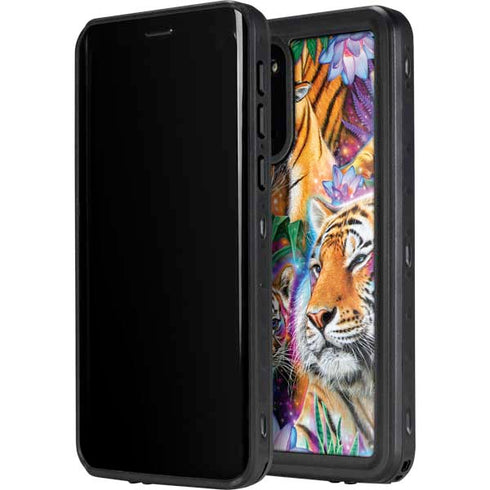 Daydream Galaxy Tigers by Sheena Pike Galaxy S20 Plus Waterproof Case