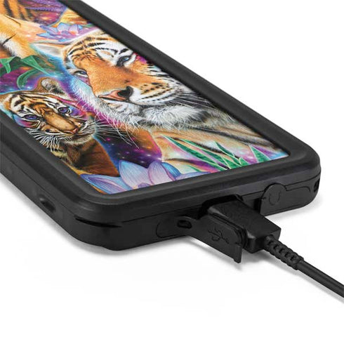 Daydream Galaxy Tigers by Sheena Pike Galaxy S20 Plus Waterproof Case