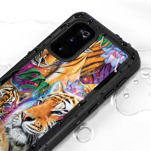 Daydream Galaxy Tigers by Sheena Pike Galaxy S20 Waterproof Case