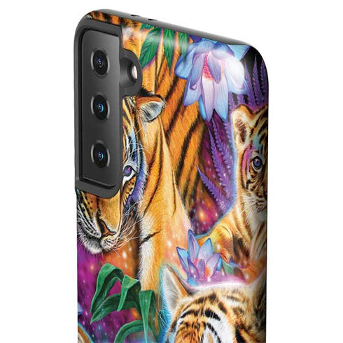 Daydream Galaxy Tigers by Sheena Pike Galaxy S21 FE Pro Case