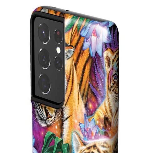 Daydream Galaxy Tigers by Sheena Pike Galaxy S21 Ultra 5G Pro Case