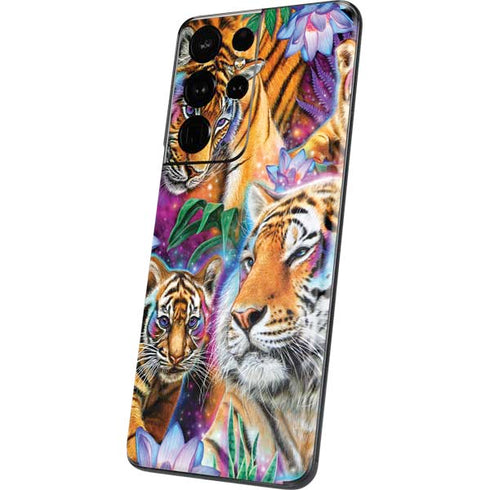 Daydream Galaxy Tigers by Sheena Pike Galaxy S21 Ultra 5G Skin