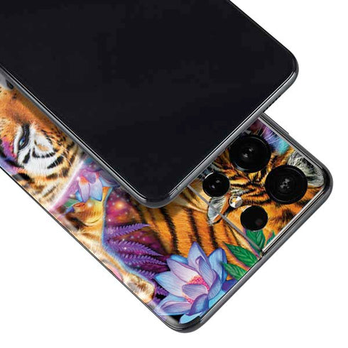 Daydream Galaxy Tigers by Sheena Pike Galaxy S21 Ultra 5G Skin