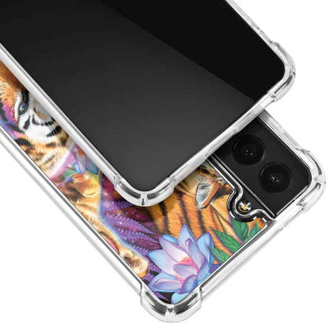Daydream Galaxy Tigers by Sheena Pike Galaxy S22 Plus Clear Case