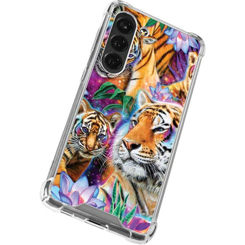 Daydream Galaxy Tigers by Sheena Pike Galaxy S23 Clear Case