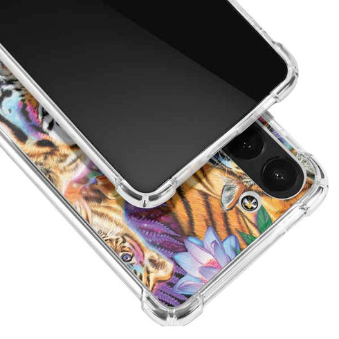 Daydream Galaxy Tigers by Sheena Pike Galaxy S23 Plus Clear Case