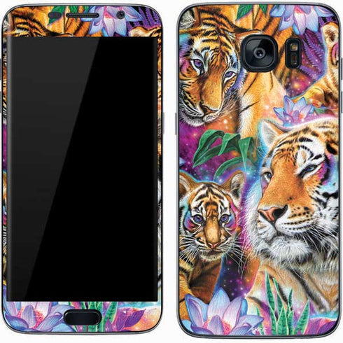 Daydream Galaxy Tigers by Sheena Pike Galaxy S7 Skin