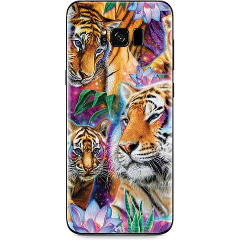 Daydream Galaxy Tigers by Sheena Pike Galaxy S8 Plus Skin