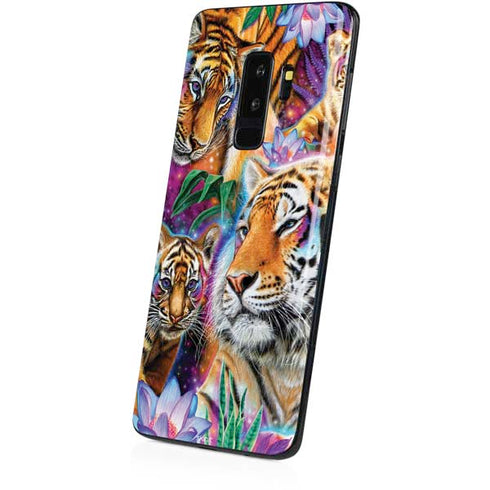 Daydream Galaxy Tigers by Sheena Pike Galaxy S9 Plus Skin