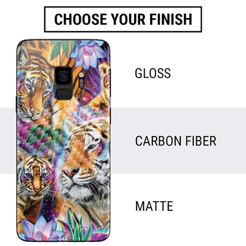 Daydream Galaxy Tigers by Sheena Pike Galaxy S9 Skin