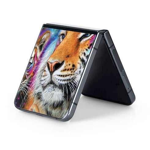 Daydream Galaxy Tigers by Sheena Pike Galaxy Z Flip5 5G Skin