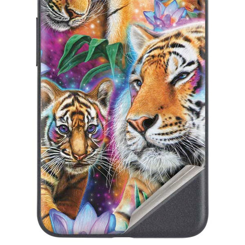 Daydream Galaxy Tigers by Sheena Pike Google Pixel 5a Skin