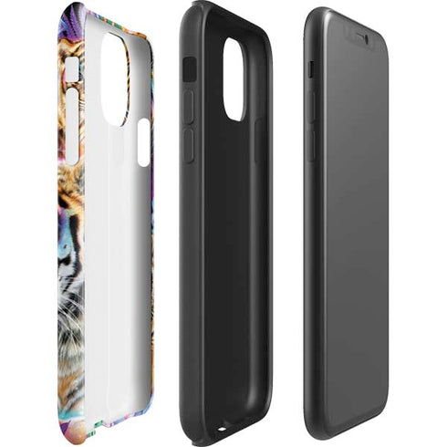 Daydream Galaxy Tigers by Sheena Pike iPhone 11 Impact Case