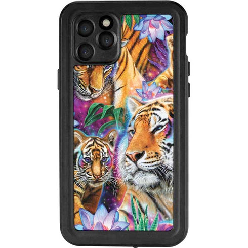 Daydream Galaxy Tigers by Sheena Pike iPhone 11 Pro Waterproof Case