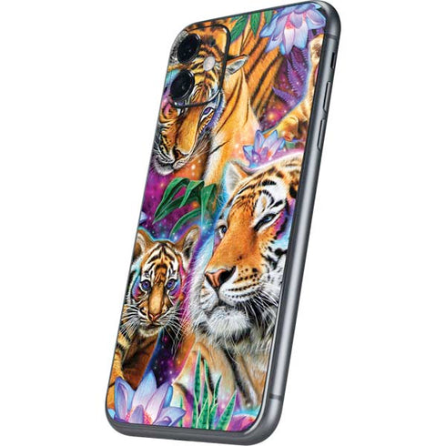 Daydream Galaxy Tigers by Sheena Pike iPhone 11 Skin