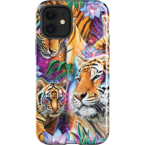 Daydream Galaxy Tigers by Sheena Pike iPhone 12 Impact Case