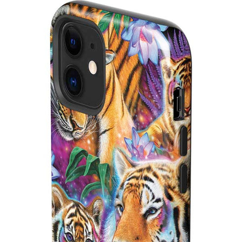 Daydream Galaxy Tigers by Sheena Pike iPhone 12 Impact Case