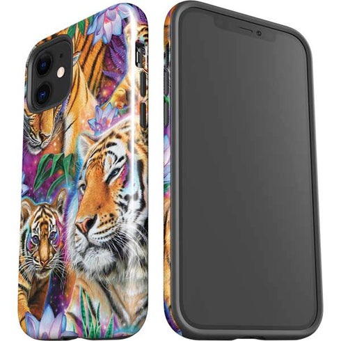 Daydream Galaxy Tigers by Sheena Pike iPhone 12 Mini Impact Case