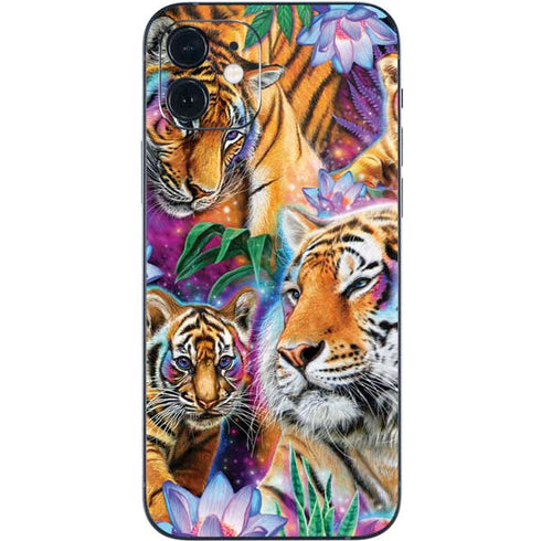 Daydream Galaxy Tigers by Sheena Pike iPhone 12 Mini Skin