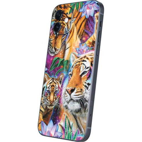 Daydream Galaxy Tigers by Sheena Pike iPhone 12 Mini Skin
