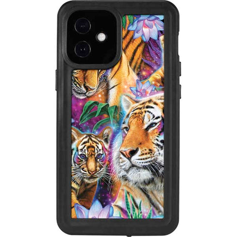 Daydream Galaxy Tigers by Sheena Pike iPhone 12 Mini Waterproof Case