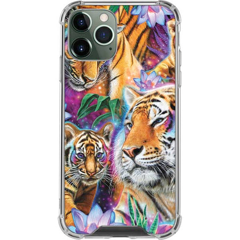 Daydream Galaxy Tigers by Sheena Pike iPhone 12 Pro Max Clear Case