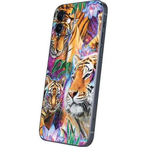Daydream Galaxy Tigers by Sheena Pike iPhone 12 Skin