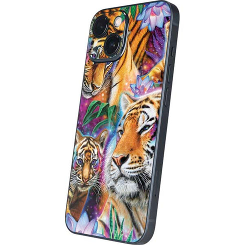 Daydream Galaxy Tigers by Sheena Pike iPhone 13 Mini Skin