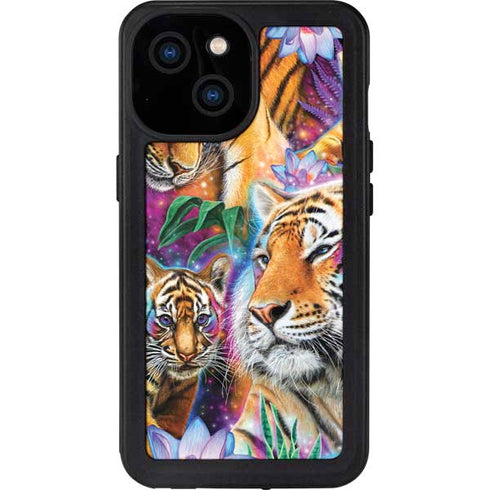 Daydream Galaxy Tigers by Sheena Pike iPhone 13 Mini Waterproof Case