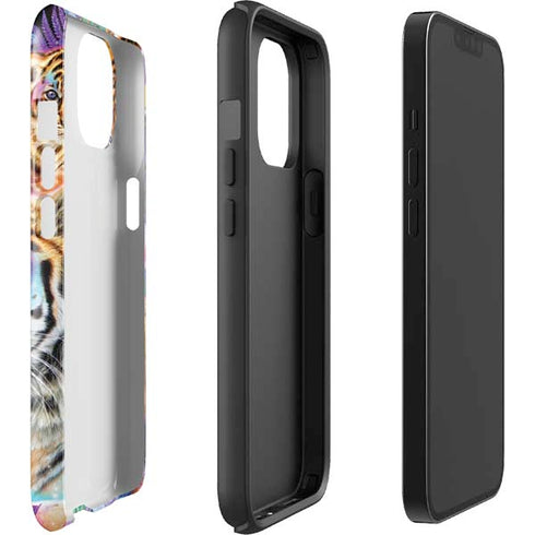 Daydream Galaxy Tigers by Sheena Pike iPhone 14 Impact Case