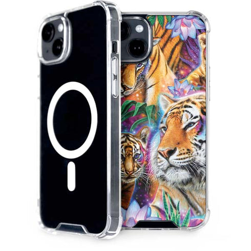 Daydream Galaxy Tigers by Sheena Pike iPhone 15 Plus MagSafe Case