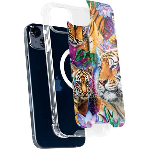Daydream Galaxy Tigers by Sheena Pike iPhone 15 Plus MagSafe Case