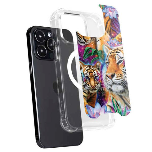 Daydream Galaxy Tigers by Sheena Pike iPhone 14 Pro MagSafe Case