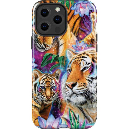Daydream Galaxy Tigers by Sheena Pike iPhone 15 Pro Max Impact Case