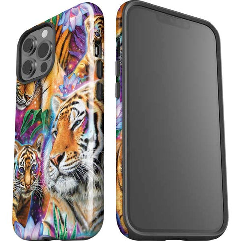 Daydream Galaxy Tigers by Sheena Pike iPhone 14 Pro Max Impact Case