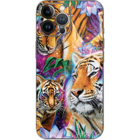 Daydream Galaxy Tigers by Sheena Pike iPhone 14 Pro Max Skin