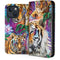 Daydream Galaxy Tigers by Sheena Pike iPhone 15 Plus Folio Case