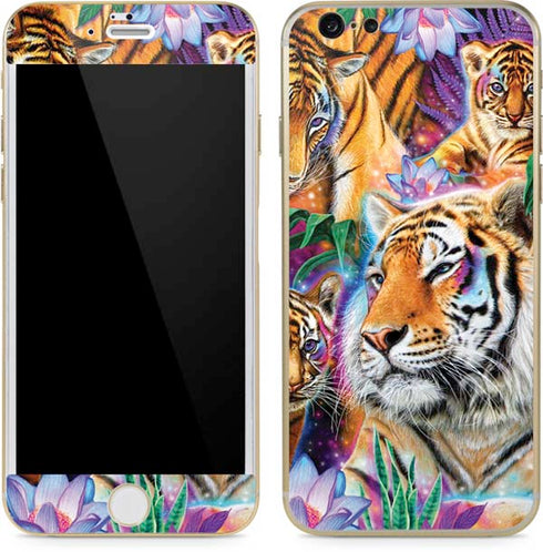 Daydream Galaxy Tigers by Sheena Pike iPhone 6/6s Skin