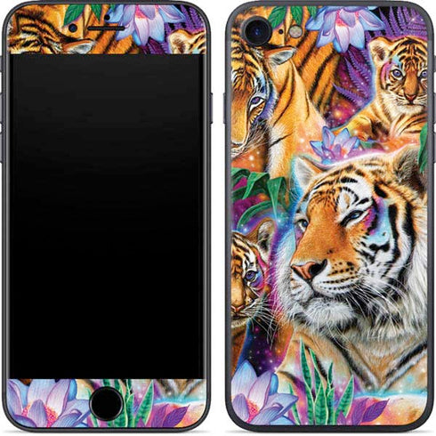 Daydream Galaxy Tigers by Sheena Pike iPhone 7 Skin