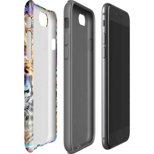 Daydream Galaxy Tigers by Sheena Pike iPhone SE (2nd & 3rd Gen) Pro Case