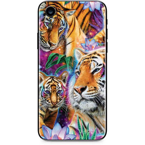 Daydream Galaxy Tigers by Sheena Pike iPhone XR Skin