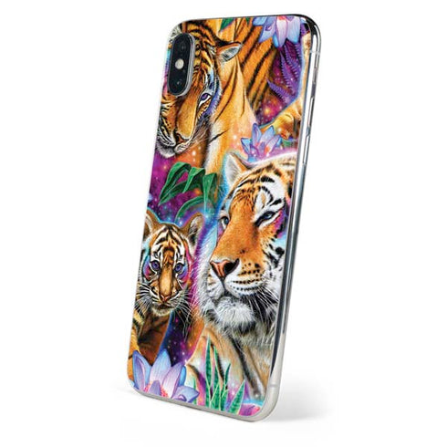 Daydream Galaxy Tigers by Sheena Pike iPhone XS Max Skin