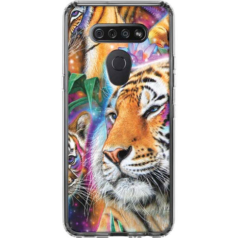 Daydream Galaxy Tigers by Sheena Pike LG K51/Q51 Clear Case