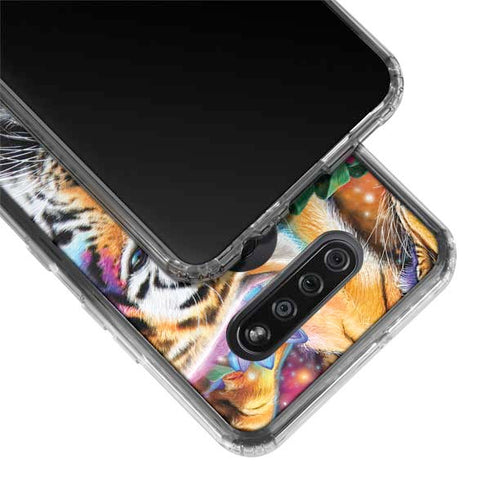 Daydream Galaxy Tigers by Sheena Pike LG K51/Q51 Clear Case