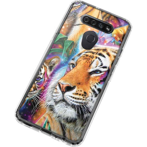 Daydream Galaxy Tigers by Sheena Pike LG K51/Q51 Clear Case